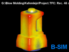 Injection blow modling